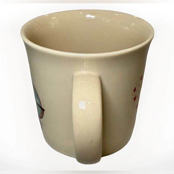 Vintage Otagiri Japan Ceramic Mug Cute Globe Girl Hearts Gibson Greeting Cup - Picture 3 of 7